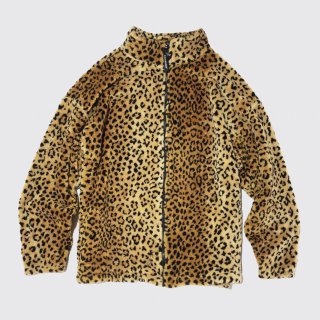 vintage black mountain leopard fleace jacket