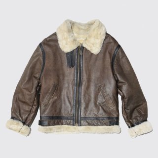 vintage type b-3 faux mouton jacket