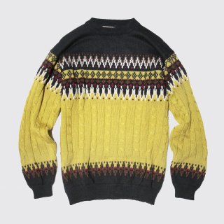 vintage fair isle sweater