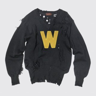 vintage broken lettered sweater