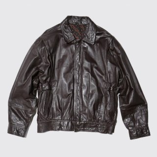 vintage euro belted leather jacket