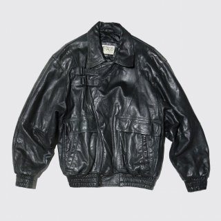 vintage belted leather jacket
