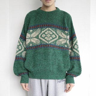 vintage nordic pattern sweater