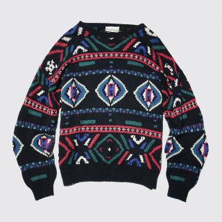 vintage naitive pattern sweater