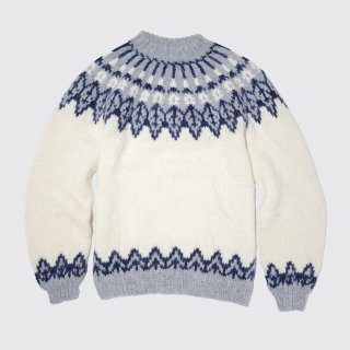 vintage handknit fair isle sweater