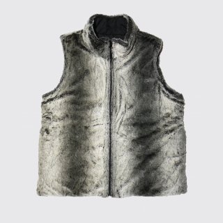 vintage faux fur vest
