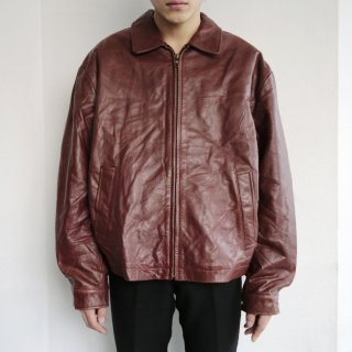 early00's banana republic zipped leather jacket