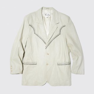 vintag leather western tailored jacket