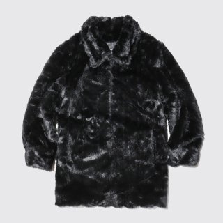 vintage faux fur zipped jacket
