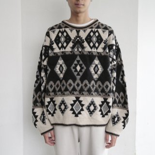 vintage native jacquard sweater