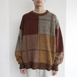 vintage multi color sweater