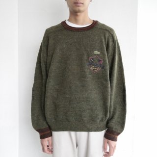vintage lacoste college sweater