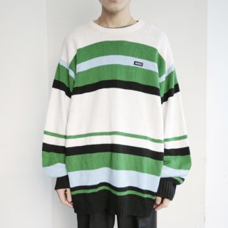 vintage southpole border loose sweater