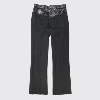 helmut lang waist leather trousers 