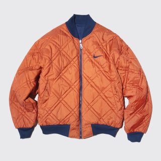 vintage 90's nike reversible quilting jacket