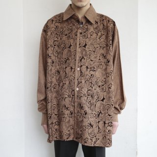 vintage oriental pattern loose shirt