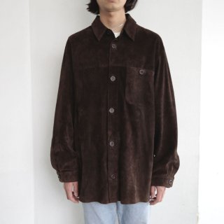 vintage suede leather shirt