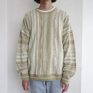 vintage 3d pattern sweater