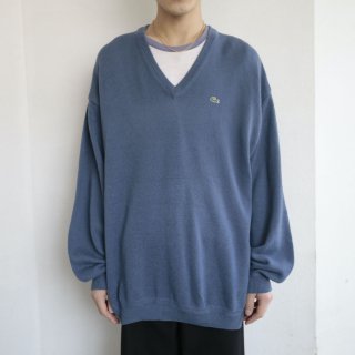 vintage lacoste loose acrylic sweater