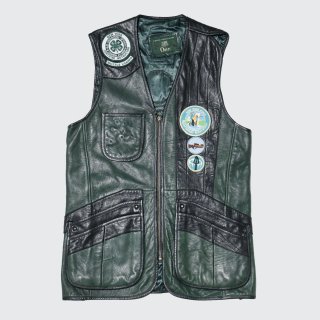 vintage shooting leather vest