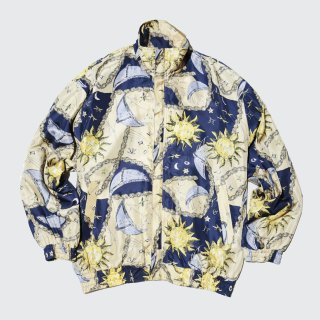 vintage full pattern silk jacket