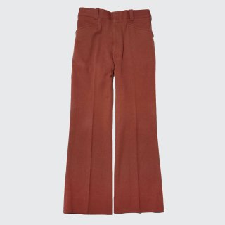 vintage flare poly trousers