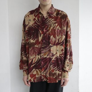 vintage botanical rayon shirt