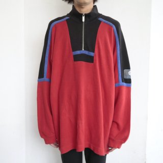 vintage 90's fila loose half zip pullover 