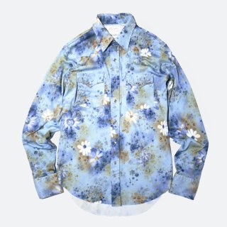vintage wrangler flower poly shirt
