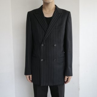 vintage gucci by tom ford double breasted stripe tailored jacket