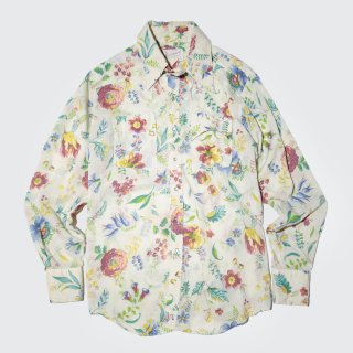 vintage rockmount flower western shirt