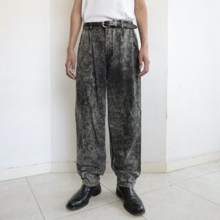 vintage chemical wash tapered trousers