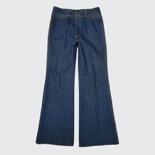 vintage broderie flare jeans