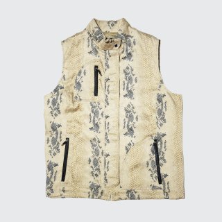 vintage python zipped vest