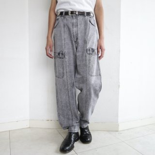 vintage chemical wash tapered jeans 
