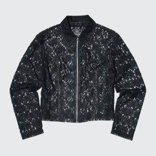 vintage y2k lace zipped jacket