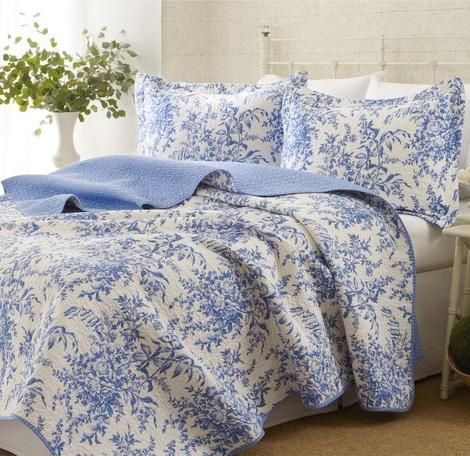 ベッドリネン通販 ローラアシュレイ キルト3点セット| BED LINEN