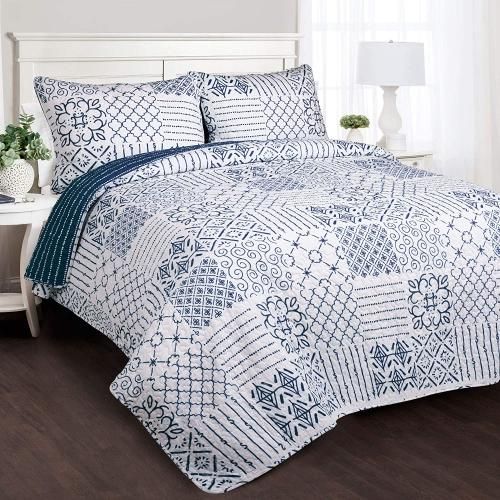 Lush Decorʥåǥ100󥳥åȥ󥭥ȥС3åȡMonique 3 Piece Quilt 