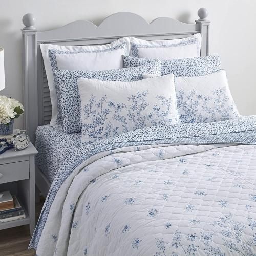 LAURA ASHLEY ベッドカバー ピロカバー 3点セット ローラ