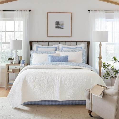 ベッドスプレッド 3点セット エレガント柄 海外クイーンサイズ　Ⓣ ベッドスプレッド 3点セット エレガント柄 海外クイーンサイズ