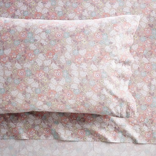 Pottery Barn Teenʥݥå꡼Сƥ˥ϥƥģåȡHello Kitty® Heritage Floral Sheet Set