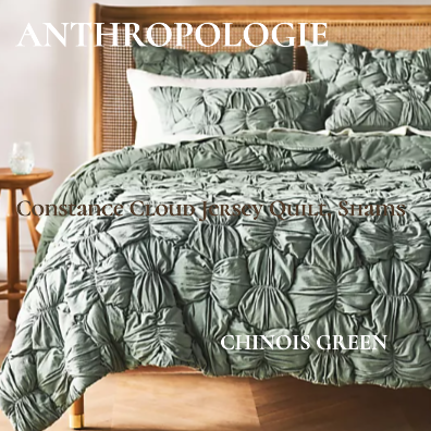 <img class='new_mark_img1' src='https://img.shop-pro.jp/img/new/icons14.gif' style='border:none;display:inline;margin:0px;padding:0px;width:auto;' />ANTHROPOLOGIE (󥽥ݥ) ȥССConstance Cloud Jersey Quilt, Shams / Chinois Green