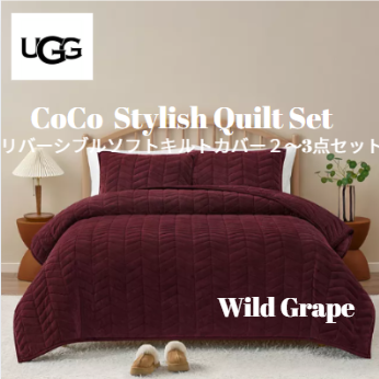 <img class='new_mark_img1' src='https://img.shop-pro.jp/img/new/icons14.gif' style='border:none;display:inline;margin:0px;padding:0px;width:auto;' />UGG®ʥ˥եȥȥС2å Coco Quilt Set / Wild Grape