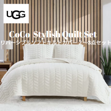 <img class='new_mark_img1' src='https://img.shop-pro.jp/img/new/icons55.gif' style='border:none;display:inline;margin:0px;padding:0px;width:auto;' />UGG®¡Ê¥¢¥°¡Ë¥½¥Õ¥È¥¥ë¥È¥«¥Ð¡¼2¡Á£³ÅÀ¥»¥Ã¥È ¡öCoco Quilt Set / Snow