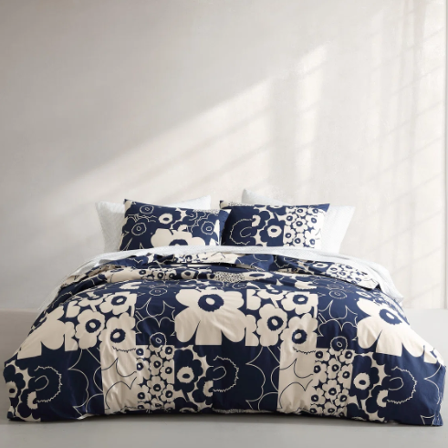 <img class='new_mark_img1' src='https://img.shop-pro.jp/img/new/icons14.gif' style='border:none;display:inline;margin:0px;padding:0px;width:auto;' />marimekko ʥޥå100󥳥åȥݤĥС2å Unikko Duvet Cover Set / Blue&Navy Floral