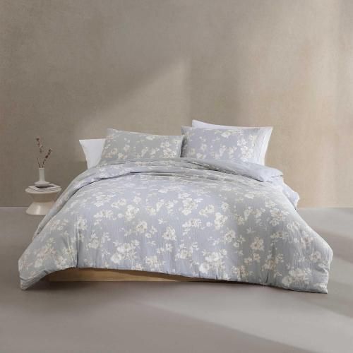<img class='new_mark_img1' src='https://img.shop-pro.jp/img/new/icons14.gif' style='border:none;display:inline;margin:0px;padding:0px;width:auto;' />Calvin KleinʥХ󥯥饤100󥳥åȥ ѡեȳݤĥС3åȡEternity Floral Cotton Duvet Cover Set / Gray
