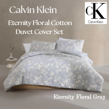 <img class='new_mark_img1' src='https://img.shop-pro.jp/img/new/icons14.gif' style='border:none;display:inline;margin:0px;padding:0px;width:auto;' />Calvin KleinʥХ󥯥饤100󥳥åȥ ѡեȳݤĥС3åȡEternity Floral Cotton Duvet Cover Set / Gray
