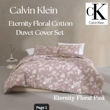 <img class='new_mark_img1' src='https://img.shop-pro.jp/img/new/icons14.gif' style='border:none;display:inline;margin:0px;padding:0px;width:auto;' />Calvin KleinʥХ󥯥饤100󥳥åȥ ѡեȳݤĥС3åȡEternity Floral Cotton Duvet Cover Set / Pink