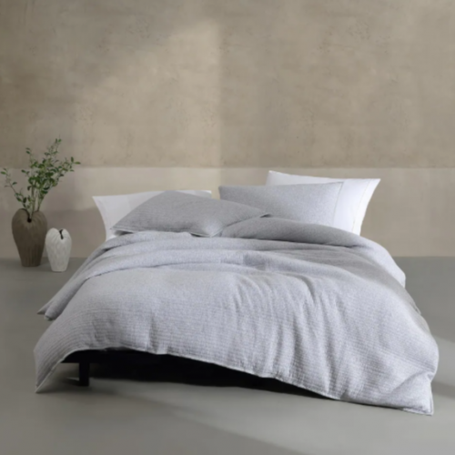 <img class='new_mark_img1' src='https://img.shop-pro.jp/img/new/icons14.gif' style='border:none;display:inline;margin:0px;padding:0px;width:auto;' />Calvin KleinʥХ󥯥饤˥ֿݤĥС3åȡModern Cotton Ribbed Matelasse Duvet Cover Set/ GrayBlue