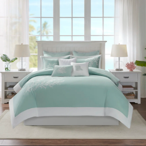 <img class='new_mark_img1' src='https://img.shop-pro.jp/img/new/icons14.gif' style='border:none;display:inline;margin:0px;padding:0px;width:auto;' />Harbor House(ϡСϥ) 󥴥դγݤ4setCoastline Cotton Comforter Set /Coral Aqua